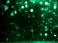 Green Bokeh Background Sparkle Bubble Texture Magic Backdrop Glitter Circle Bright Blur Mockup Emerald Color Light Abstract Spark