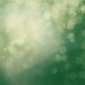 Green bokeh square background with empty space for text or your images Royalty Free Stock Photo