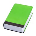 Green book with blank cover
