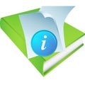 Green Book with Information Icon