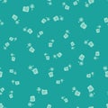 Green Bot icon isolated seamless pattern on green background. Robot icon. Vector Royalty Free Stock Photo