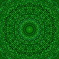 Green botanical kaleidoscope mandala pattern wallpaper design