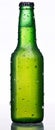Green bottle of beer Royalty Free Stock Photo