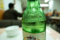 Green Bottle of Chinese Harbin Beer