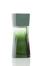 Green bottle of perfume