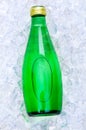 Green bottle of water Royalty Free Stock Photo