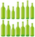 Green Bottles set