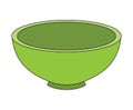 Green bowl clip art illustration vector isolated