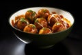 Meaty Meatballs in Sauce Royalty Free Stock Photo