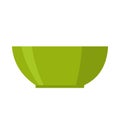 Green bowl vector illustration isolated