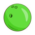 Green bowling ball Royalty Free Stock Photo