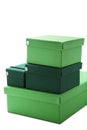 Green boxes Royalty Free Stock Photo