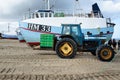 Handling the catch, Thorup Strand, Denmark