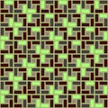 Green brick spiral tile clockwise texture seamless pattern