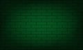 Green brick wall background