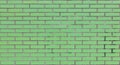 Green brick wall