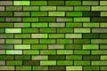 Green bricks wall background texture Royalty Free Stock Photo