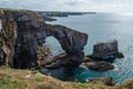 Green Bridge in the Pembrokeshire Coastal Path Ã¢â¬â Wales, United Kingdom Royalty Free Stock Photo