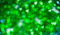 Green brilliant hearts Royalty Free Stock Photo