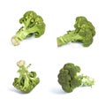 Green broccoli cabbage isolated Royalty Free Stock Photo