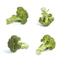 Green broccoli cabbage isolated Royalty Free Stock Photo