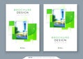 Green Brochure Cover Template Layout Design. Corporate business annual report, catalog, magazine, flyer mockup. Creative Royalty Free Stock Photo