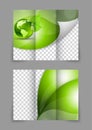 Green brochure Royalty Free Stock Photo