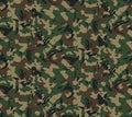 Green brown camouflage pattern Royalty Free Stock Photo