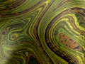 Green and brown oil slick fractal