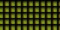 a green and brown square pattern with a black background