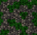 Vector trendy low poly seamless pattern. Camouflage polygonal background Royalty Free Stock Photo