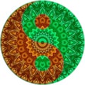 Green - Brown ying yang