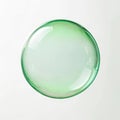 Green bubble level on white background Royalty Free Stock Photo