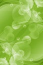 Green Bubbles Background