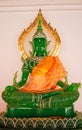 Green Buddha statue