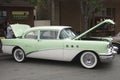 Green Buick Special two-door sedan 1955 Royalty Free Stock Photo