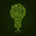 Green Bulb Silhouette