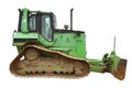 Green bulldozer.
