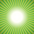 Green burst background with lines from center Royalty Free Stock Photo