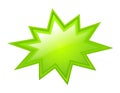 Green bursting star