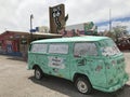 Green bus at Route66