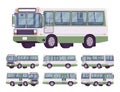 Green bus set