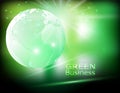Green Business Background Vector. Green World Environment Concept Royalty Free Stock Photo