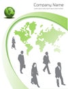 Green business illustration