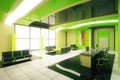 Green business interior side