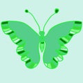 Green butterfly Royalty Free Stock Photo