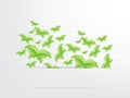 Green Butterfly Leaf Concept Royalty Free Stock Photo