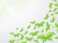 Green Butterfly Leaf Concept Royalty Free Stock Photo