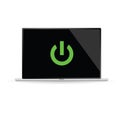 Green button computer art vector Royalty Free Stock Photo