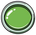 Green button illustration for design elements in various creative projects and online applications Royalty Free Stock Photo